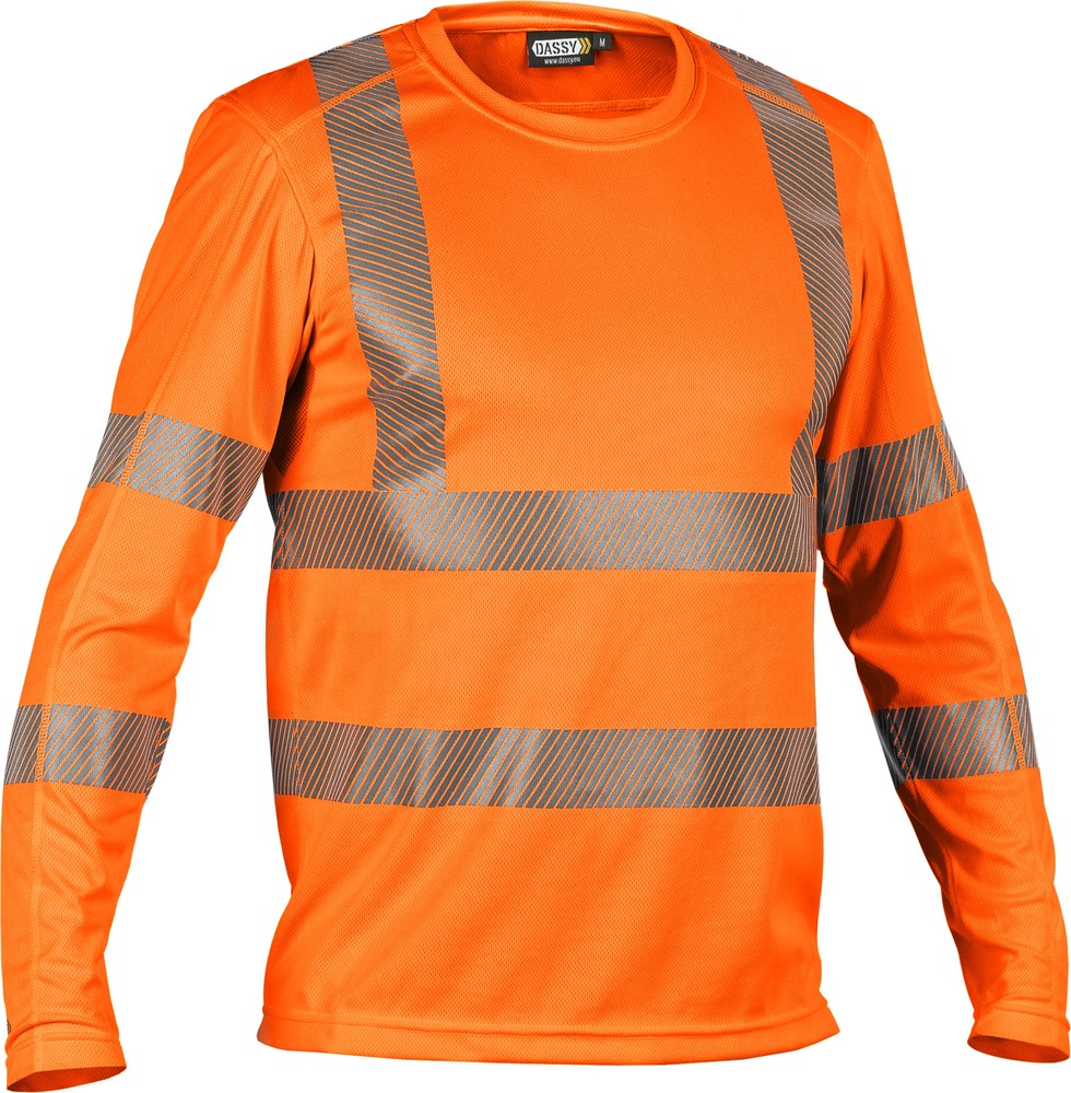 DassyWarnschutzUV-T-ShirtmitlangenrmelnCartervillePES06Neonorange