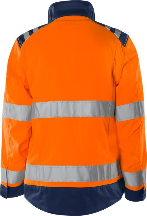 FristadsHighVisGreenJackeDamenKl34068GPLUWarnschutz-OrangeMarine