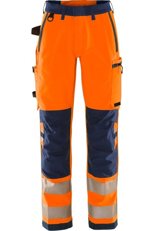 FristadsHighVisGreenStretchhoseDamenKl22665GSTPWarnschutz-OrangeMarine