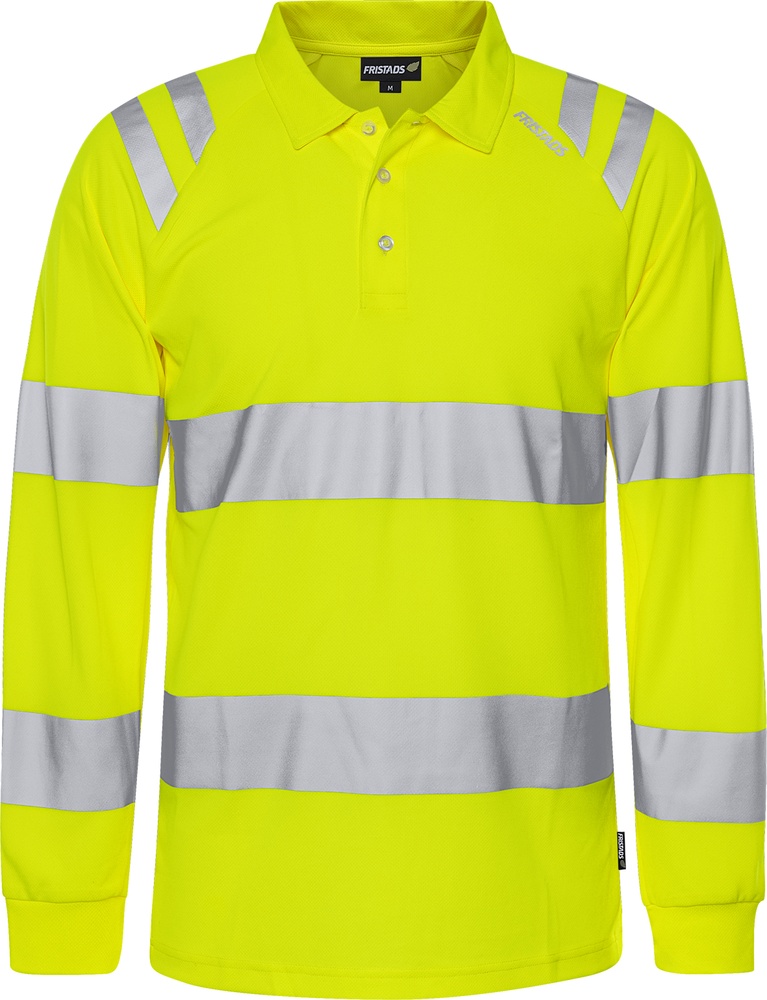 FristadsHighVisPoloshirtLangarmKl37864GPST301260Hi-VisYellow-4XL