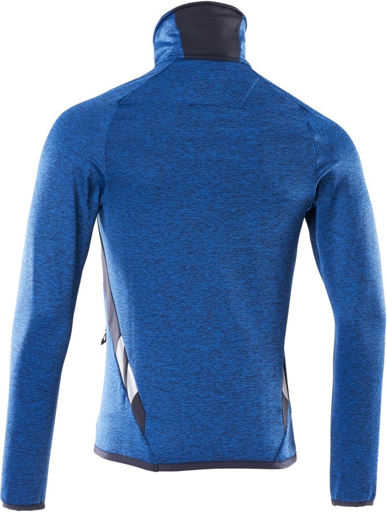 MascotFleecepullovermitkurzemReiverschlussAccelerate18003-316AzurblauSchwarzblau-XXL
