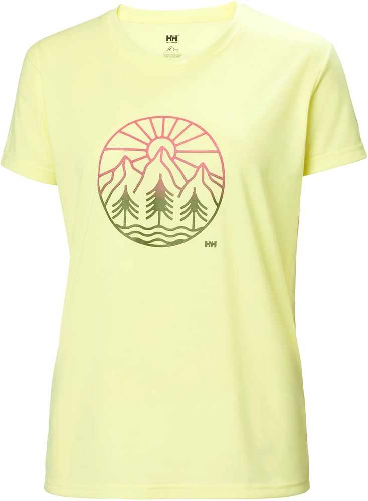 HellyHansenDamenT-ShirtDamenT-ShirtSkogRecycledGraphicTeeFaddedYallow163023Gelb-XL