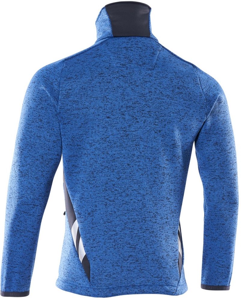 MascotStrickpullovermitReiverschlussAccelerate18105-951AzurblauSchwarzblau-XXL