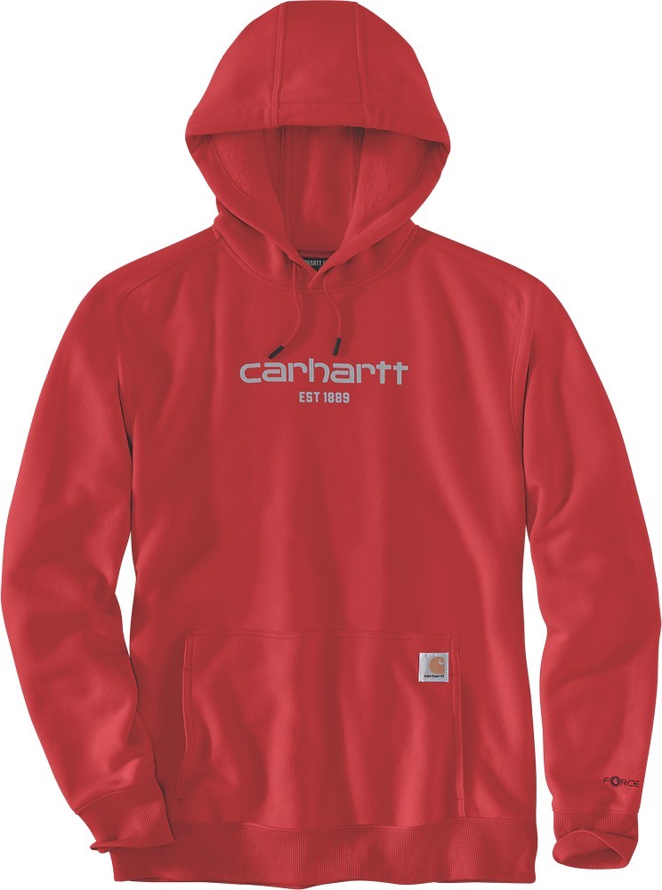 CarharttLightweightLogoGraphicSweatshirtRedBarn