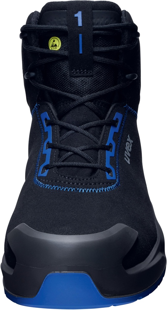 UvexSicherheitsschuhStiefel1X-CraftSicherheitsstiefelS2SR68150SchwarzBlau-35Weite14