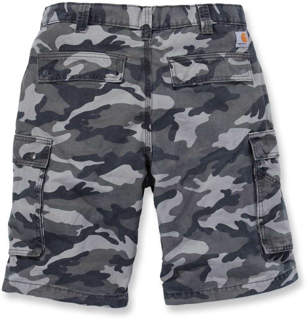 CarharttShortsRuggedCargoCamoShortRuggedGreyCamo