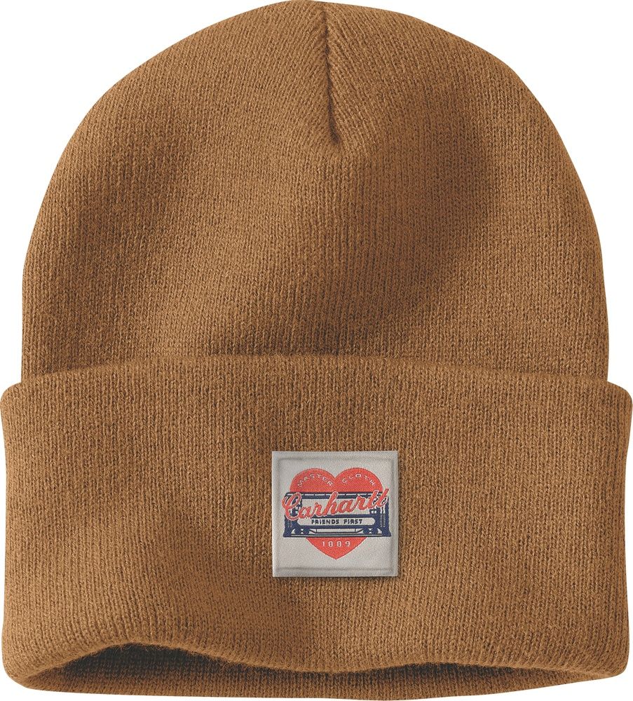 CarharttDamenKnitHeartPatchBeanie107409