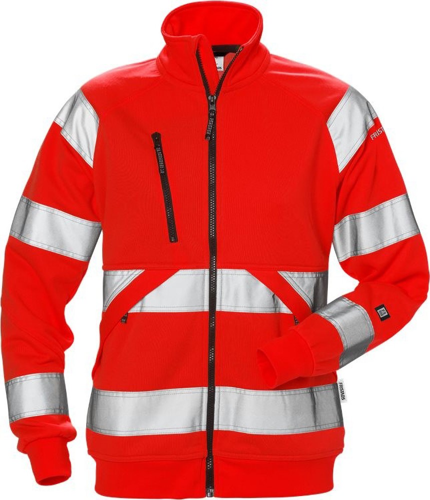 FristadsHighVisSweatjackeDamenKl37427SHVWarnschutz-Rot-XS