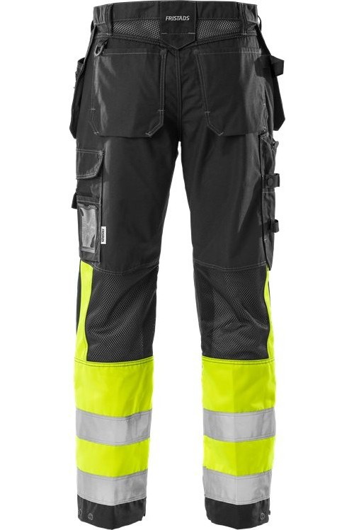 FristadsHighVisHandwerkerhoseKl12093NYCWarnschutz-GelbSchwarz