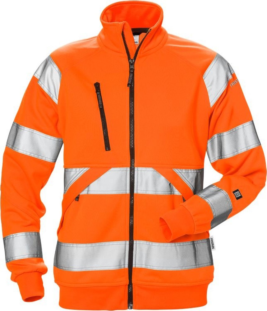 FristadsHighVisSweatjackeDamenKl37427SHVWarnschutz-Orange-XS