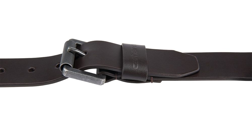 CarharttGrtelBridleLeatherRollerBuckleBeltA0005562DarkBrown-W38