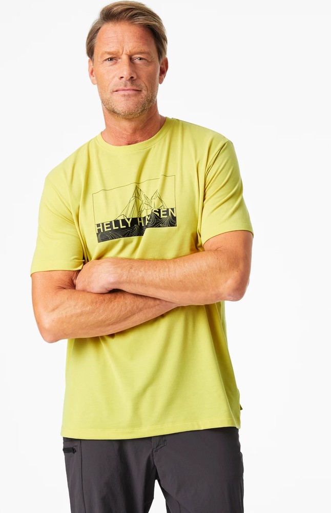 HellyHansenT-ShirtSkogRecycledGraphicT-ShirtEndive162916Gelb-XL