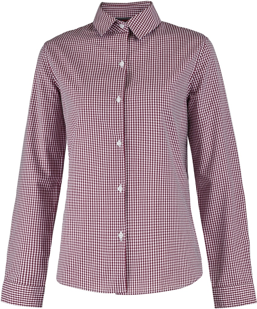 LafontBluseBellevilleFOT18869MaroonWhiteGingham-XXL