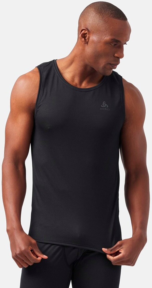 OdloTanktopBlTopCrewNeckTankActiveF-DryLightEco141172Black-L