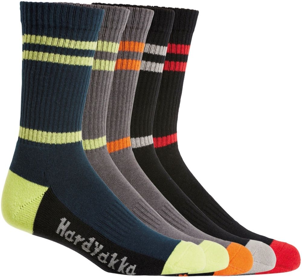 HardYakkaSockenCrewFivePackWorksockG20035