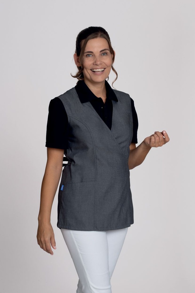 LeiberDamenKasack04-2155Jeansgrau-XS