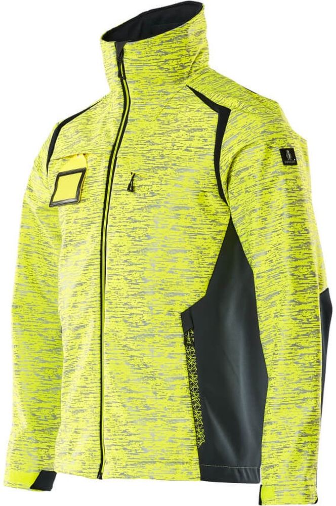 MascotSoftshellJackeAccelerateSafe19202-291Hi-visGelbSchwarzblau-XXL
