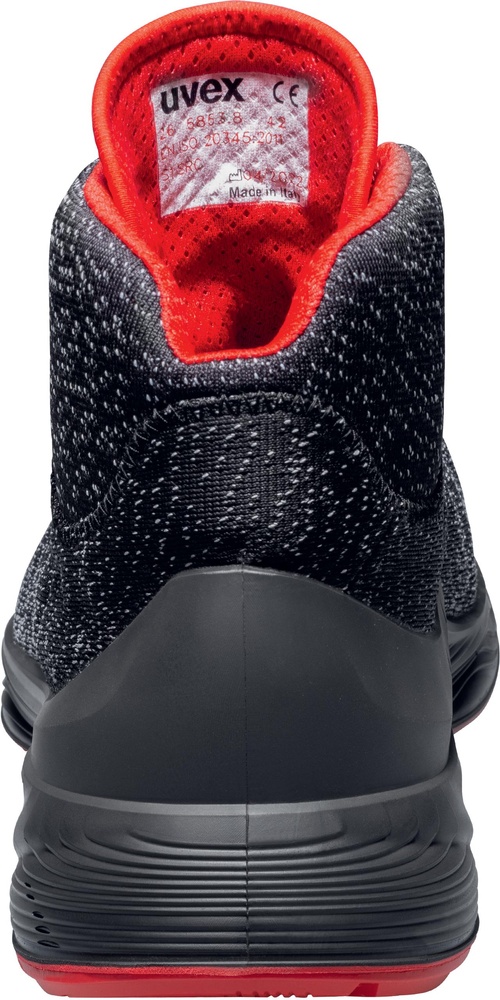 UvexSicherheitsschuhStiefel1G2SicherheitsstiefelS1SRC68539SchwarzRot-35Weite12