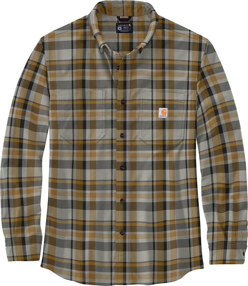 CarharttFlannelLSPlaidShirt106352Malt-S