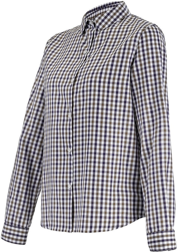 LafontBluseBellevilleFOT13077BlueCamelGingham-XXL